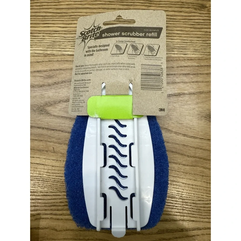 Scotch Brite Non-Scratch Shower Scrubber‎ Refill Blue Discontinued New